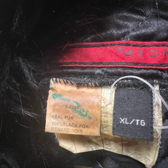 Paul leinburd by crown cap fox fur black trapper hat 100%Authentic preowned - Picture 5 of 8